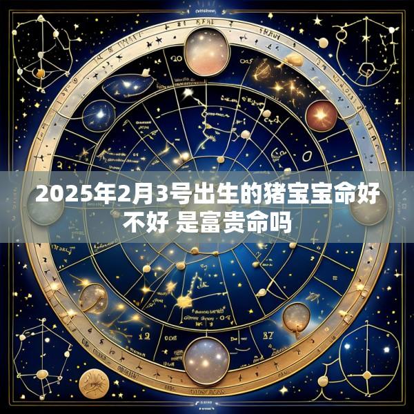 2025年2月3号出生的猪宝宝命好不好 是富贵命吗