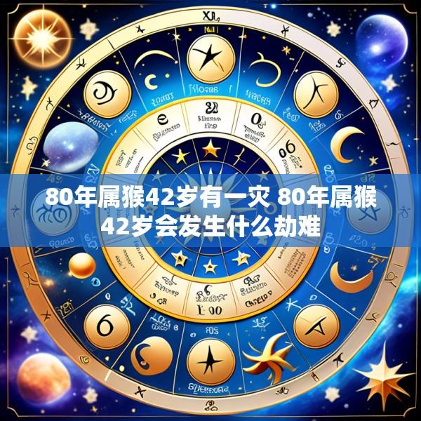 80年属猴42岁有一灾 80年属猴42岁会发生什么劫难