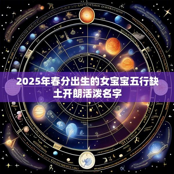 2025年春分出生的女宝宝五行缺土开朗活泼名字