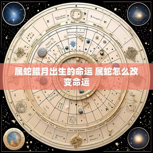 属蛇腊月出生的命运 属蛇怎么改变命运