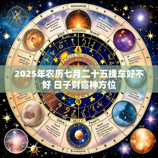 2025年农历七月二十五提车好不好 日子财喜神方位