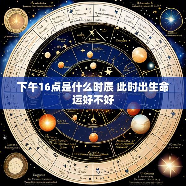 下午16点是什么时辰 此时出生命运好不好