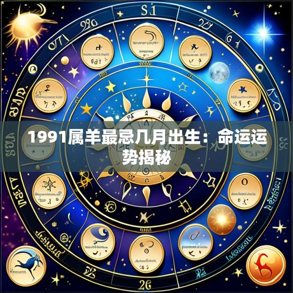 1991属羊最忌几月出生：命运运势揭秘