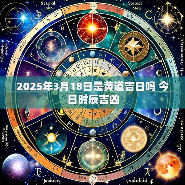 2025年3月18日是黄道吉日吗 今日时辰吉凶