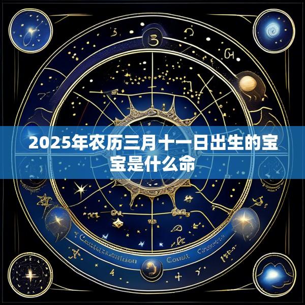 2025年农历三月十一日出生的宝宝是什么命