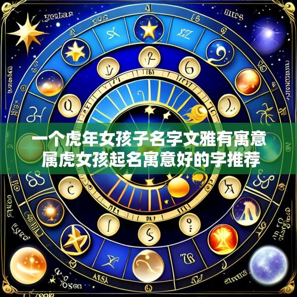 一个虎年女孩子名字文雅有寓意 属虎女孩起名寓意好的字推荐