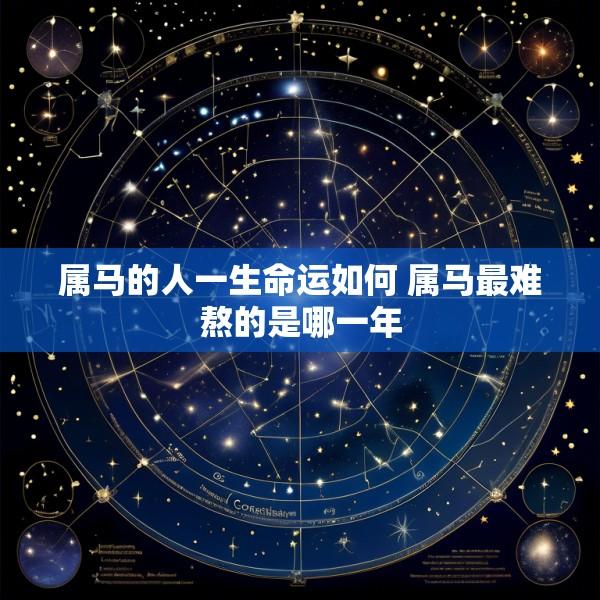属马的人一生命运如何 属马最难熬的是哪一年