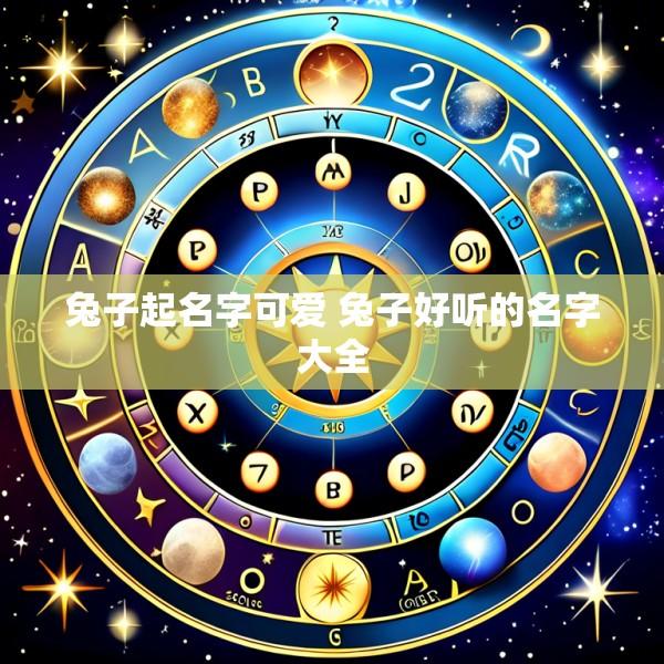 兔子起名字可爱 兔子好听的名字大全