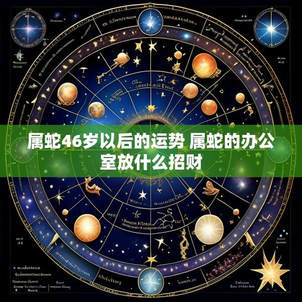 属蛇46岁以后的运势 属蛇的办公室放什么招财
