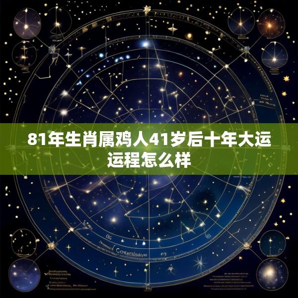 81年生肖属鸡人41岁后十年大运运程怎么样