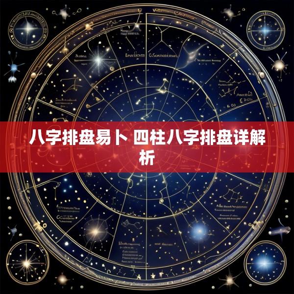 八字排盘易卜 四柱八字排盘详解析