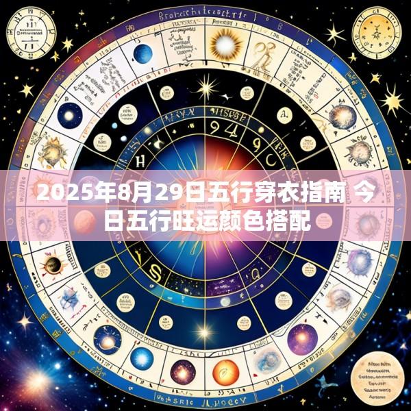 2025年8月29日五行穿衣指南 今日五行旺运颜色搭配