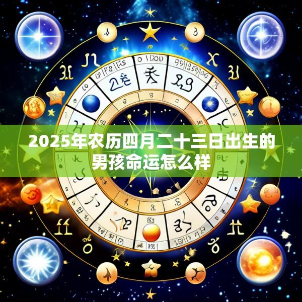 2025年农历四月二十三日出生的男孩命运怎么样