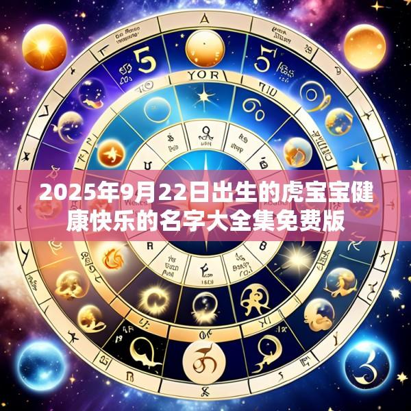 2025年9月22日出生的虎宝宝健康快乐的名字大全集免费版