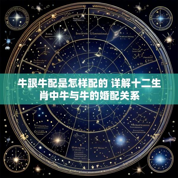 牛跟牛配是怎样配的 详解十二生肖中牛与牛的婚配关系