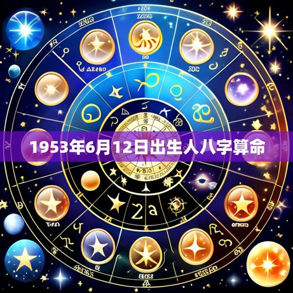 1953年6月12日出生人八字算命