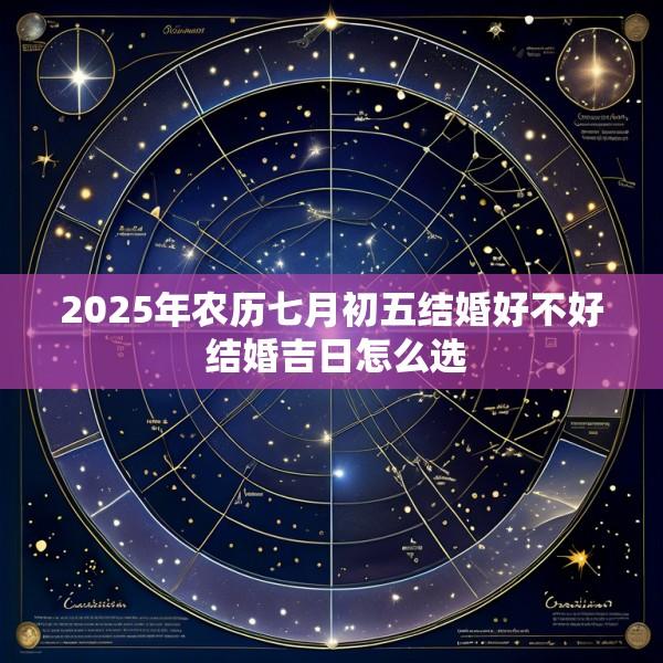 2025年农历七月初五结婚好不好 结婚吉日怎么选