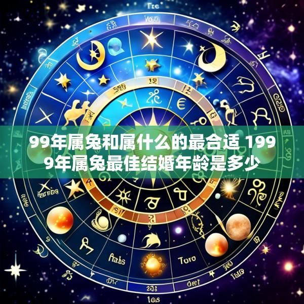 99年属兔和属什么的最合适 1999年属兔最佳结婚年龄是多少