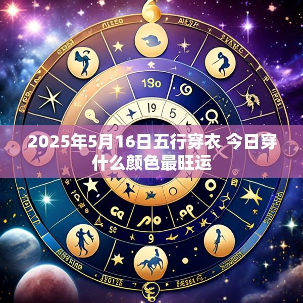 2025年5月16日五行穿衣 今日穿什么颜色最旺运