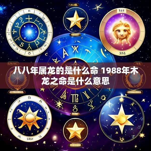 八八年属龙的是什么命 1988年木龙之命是什么意思