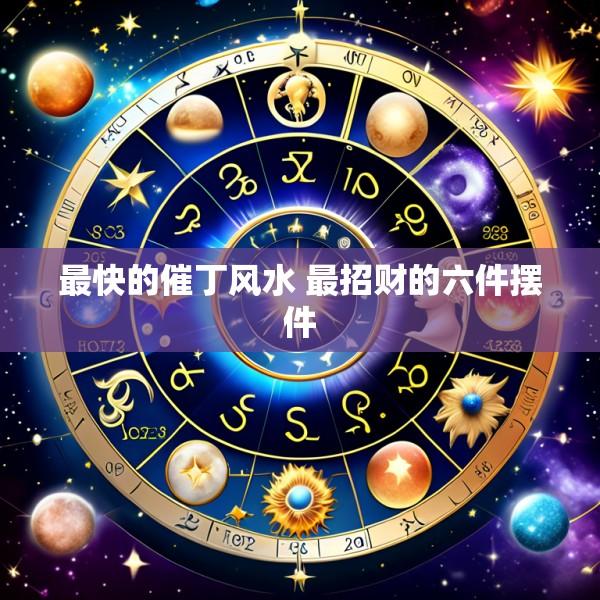 最快的催丁风水 最招财的六件摆件