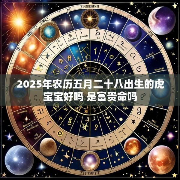 2025年农历五月二十八出生的虎宝宝好吗 是富贵命吗