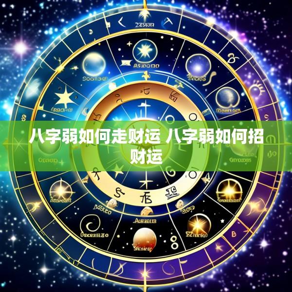 八字弱如何走财运 八字弱如何招财运