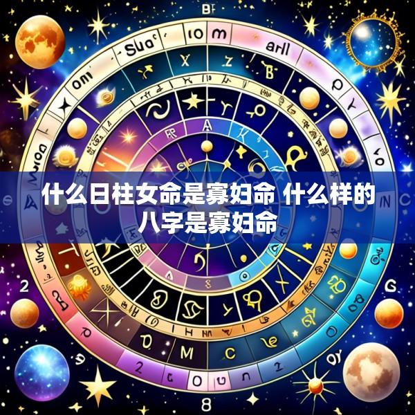 什么日柱女命是寡妇命 什么样的八字是寡妇命