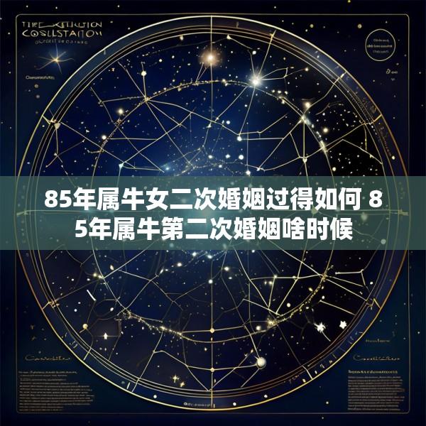85年属牛女二次婚姻过得如何 85年属牛第二次婚姻啥时候