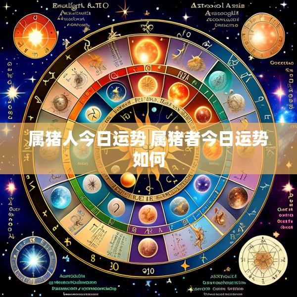 属猪人今日运势 属猪者今日运势如何