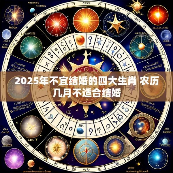 2025年不宜结婚的四大生肖 农历几月不适合结婚