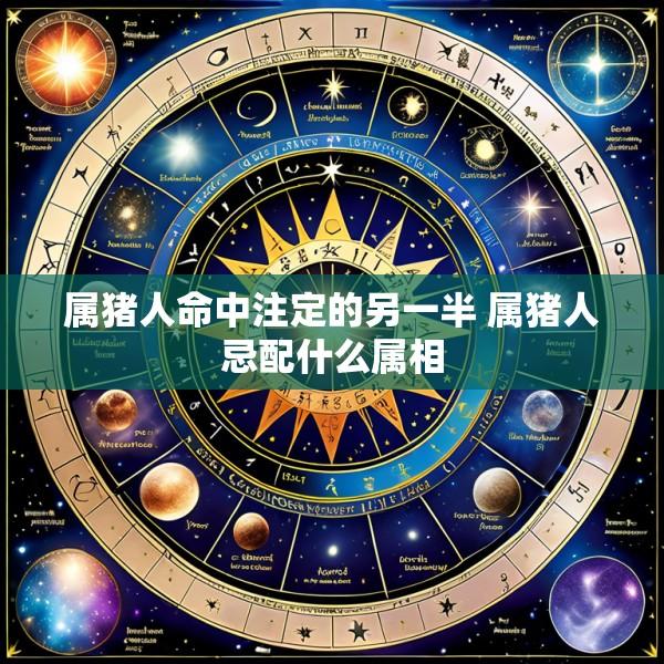属猪人命中注定的另一半 属猪人忌配什么属相