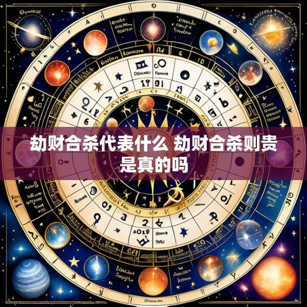 劫财合杀代表什么 劫财合杀则贵是真的吗
