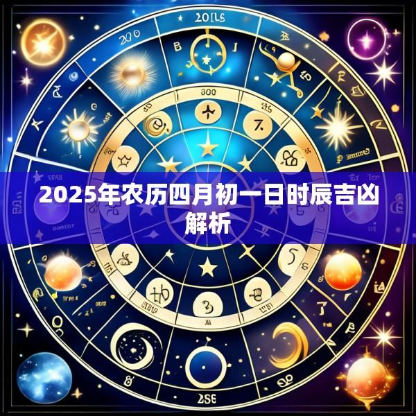 2025年农历四月初一日时辰吉凶解析