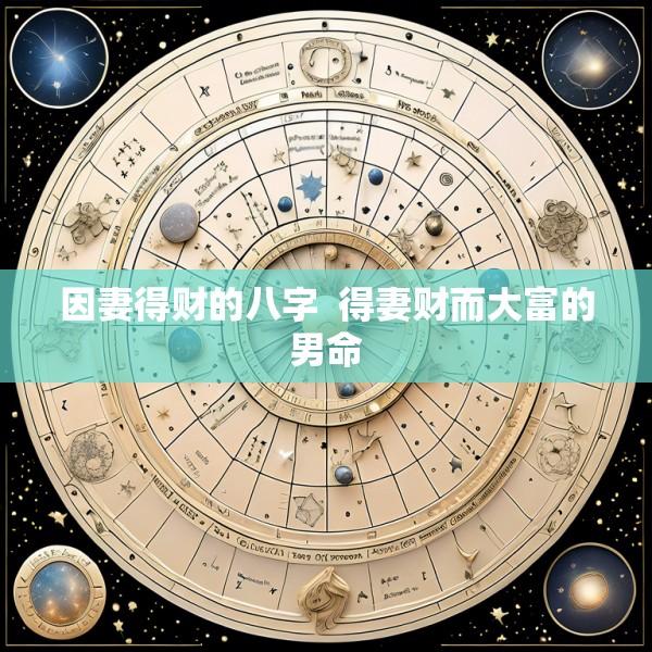因妻得财的八字  得妻财而大富的男命