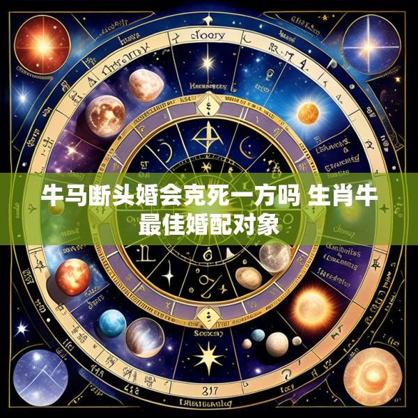 牛马断头婚会克死一方吗 生肖牛最佳婚配对象