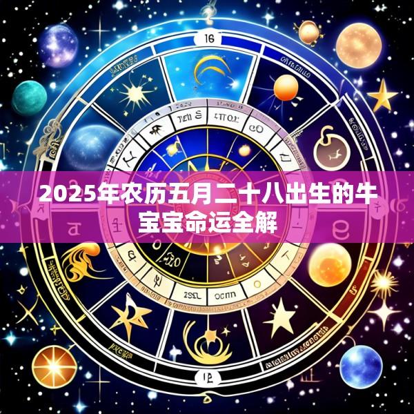 2025年农历五月二十八出生的牛宝宝命运全解