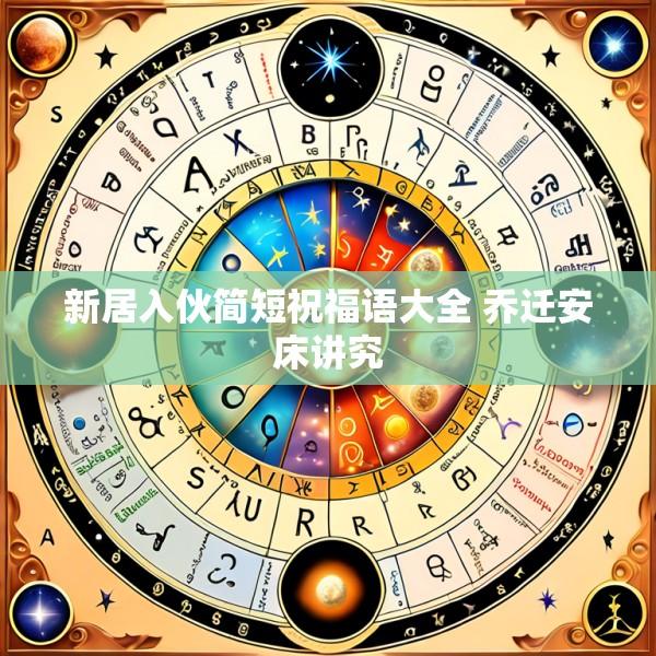 新居入伙简短祝福语大全 乔迁安床讲究
