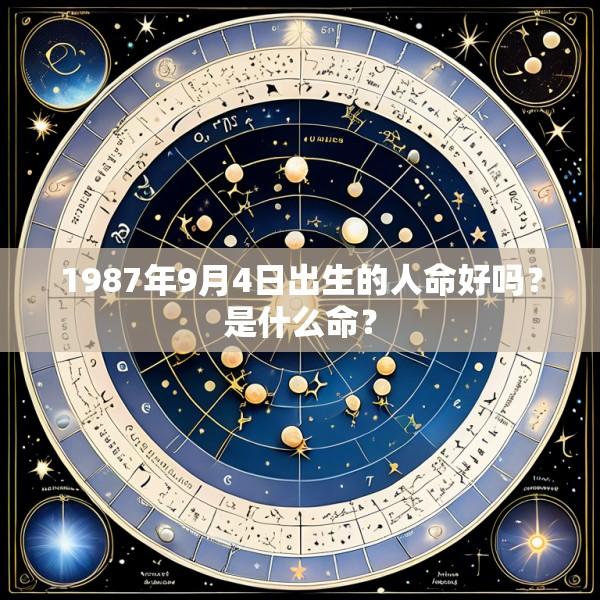 1987年9月4日出生的人命好吗？是什么命？