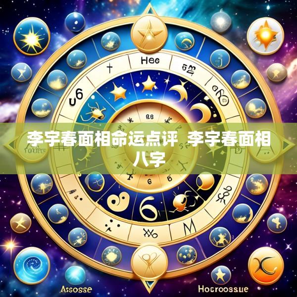 李宇春面相命运点评  李宇春面相八字