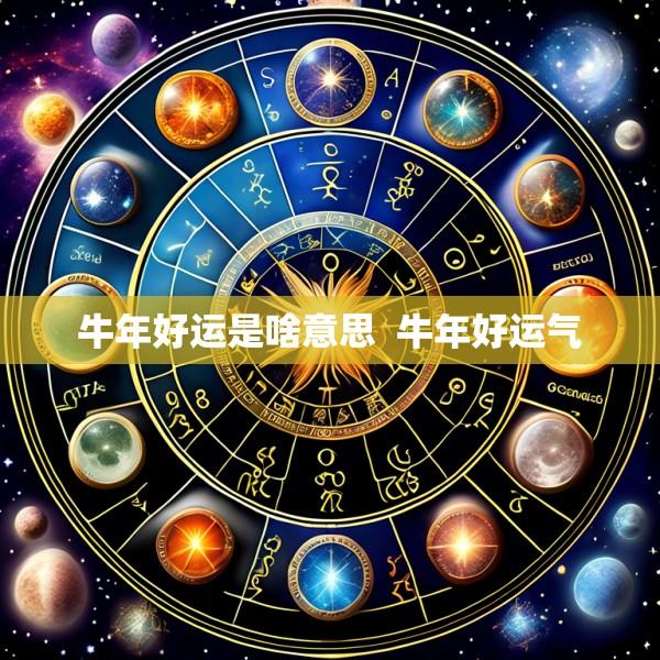 牛年好运是啥意思  牛年好运气