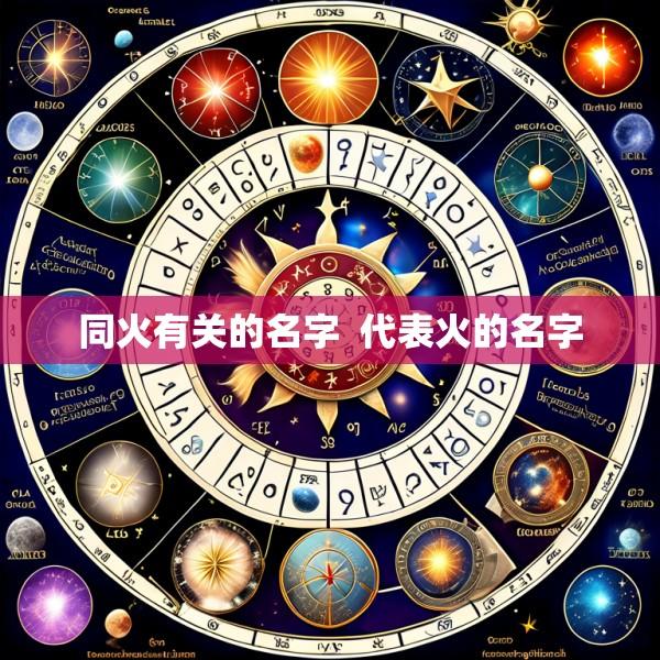 同火有关的名字  代表火的名字
