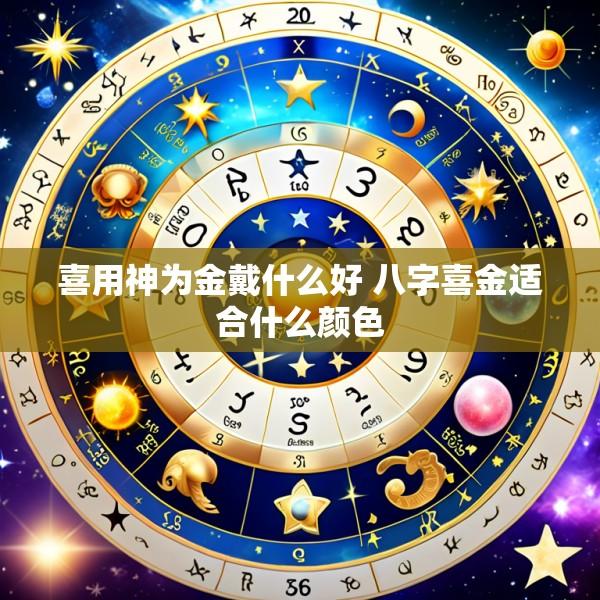 喜用神为金戴什么好 八字喜金适合什么颜色