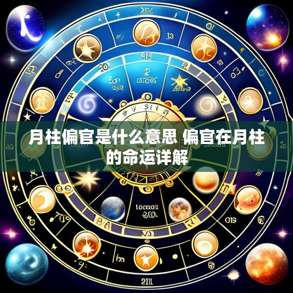 月柱偏官是什么意思 偏官在月柱的命运详解
