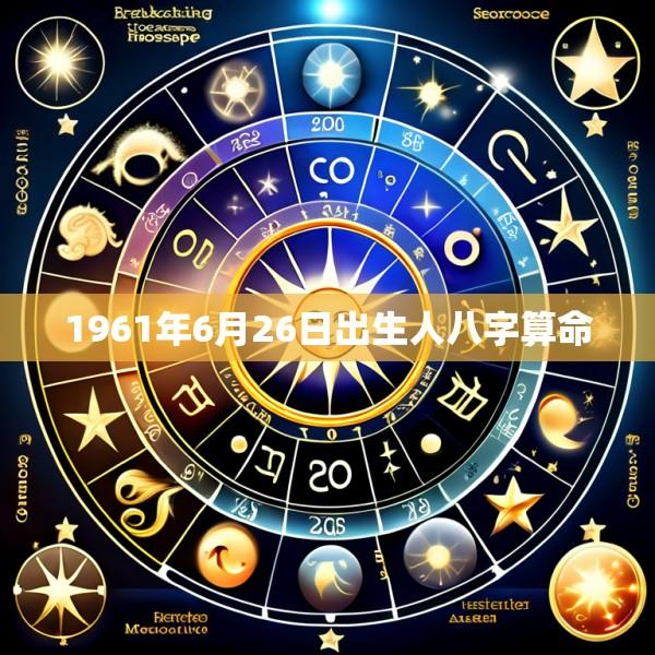 1961年6月26日出生人八字算命