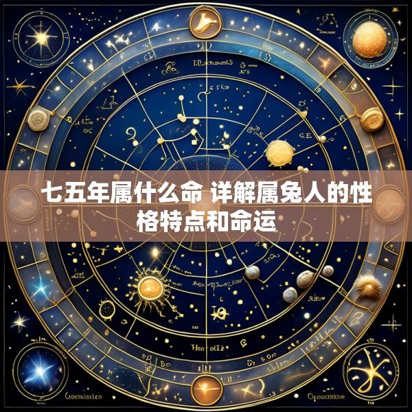 七五年属什么命 详解属兔人的性格特点和命运
