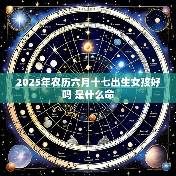 2025年农历六月十七出生女孩好吗 是什么命