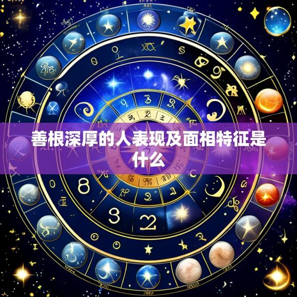 善根深厚的人表现及面相特征是什么