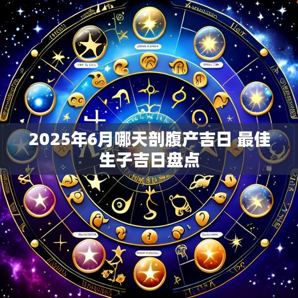 2025年6月哪天剖腹产吉日 最佳生子吉日盘点
