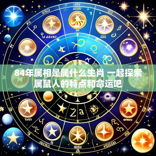 84年属相是属什么生肖 一起探索属鼠人的特点和命运吧